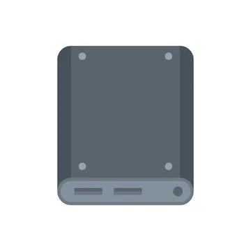 Storage ssd icon flat isolated Stock Illustration