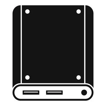Storage ssd icon, simple style Stock Illustration
