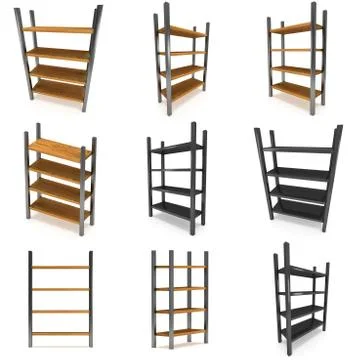 Storage stack 3D. Illustrazione stock