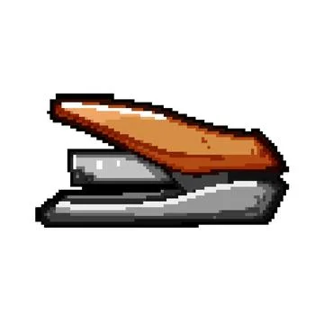 Storage stapler pixel art vector illustration Stock Illustration