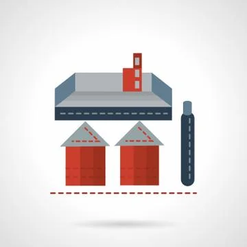 Storage structure flat vector icon Illustrazione stock