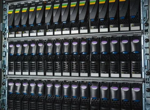 Storage system in the data center Stock Photos