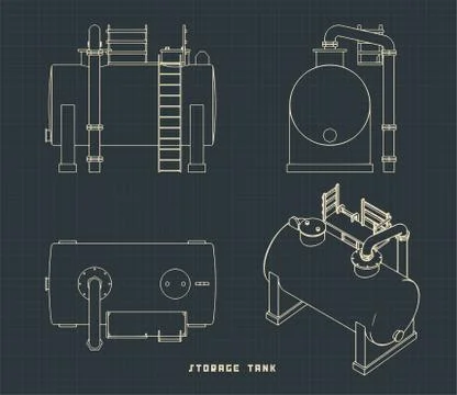 Storage tank Stock Illustration