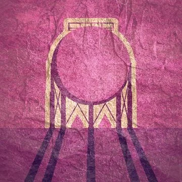 Storage tank simple icon Stock Illustration