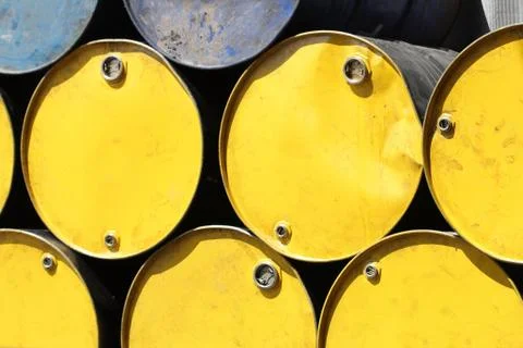 Storage tanks background Stock Photos