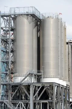 Storage tanks 写真素材