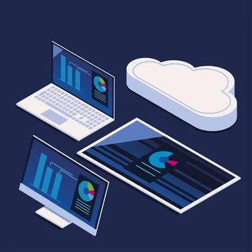 Storage tech analysis イラスト素材