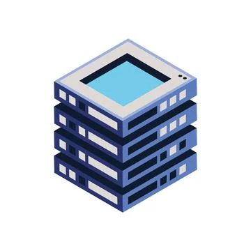 Storage technology solution 스톡 일러스트
