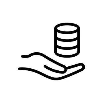 Storage thin line icon 스톡 일러스트