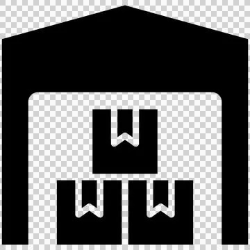 Storage warehouse building 库存插图