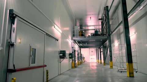Storage. warehouse with special large refrigerating chambers for crop storage in Video stock 140224471