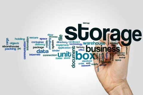 Storage word cloud 写真素材