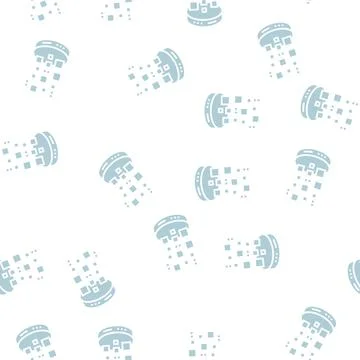 Storaging digital processing glyph seamless pattern Stockillustratie