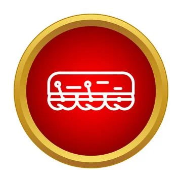 Store awning or window drapery icon design Stock Illustration