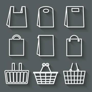 Store bag set Stock-Illustration