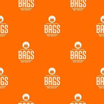 Store bags pattern vector orange Stockillustratie