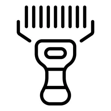 Store barcode scanner icon, outline style Illustrazione stock