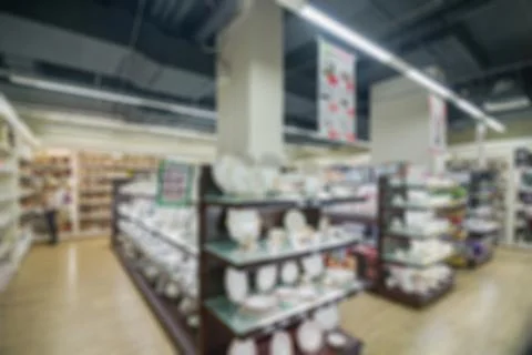 Store blur abstract background Stock Photos