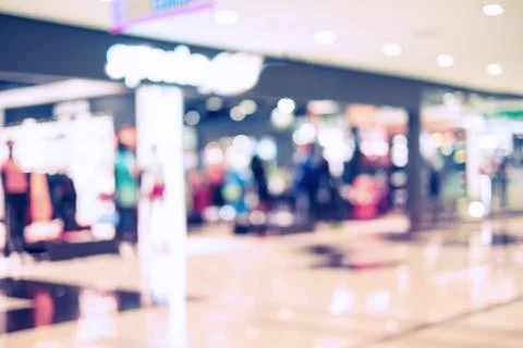 Store blur background with bokeh Stock Photos