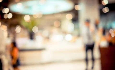 Store blur background with bokeh Stock Photos