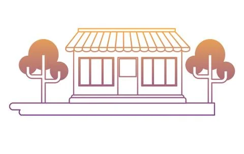 Store building design Ilustração Stock