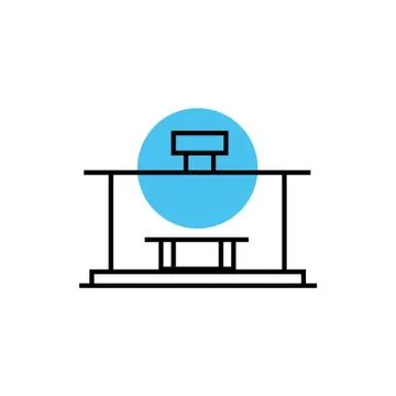 Store building front facade icon Ilustración de archivo
