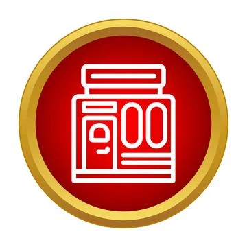 Store building icon representing retail business concept イラスト素材