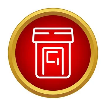 Store building icon representing shopping and market Ilustración de archivo
