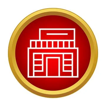 Store building icon representing shopping and modern business Ilustración de archivo