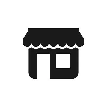 Store Building icon simple and modern. Symbol for Location Stock Illustration