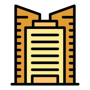 Store building icon vector flat Ilustración de archivo