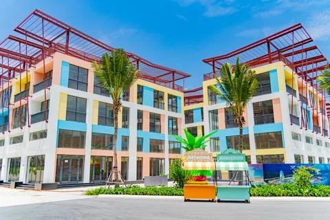 Store buildings. Foto stock