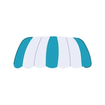 Store canopy awning cartoon vector illustration Stockillustratie