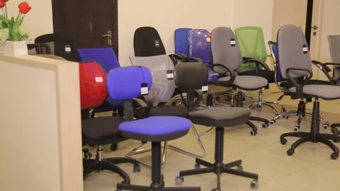 A  store of chair 3 Stock Footage 318840325