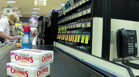 Store check out Time lapse Stock Footage 26548826