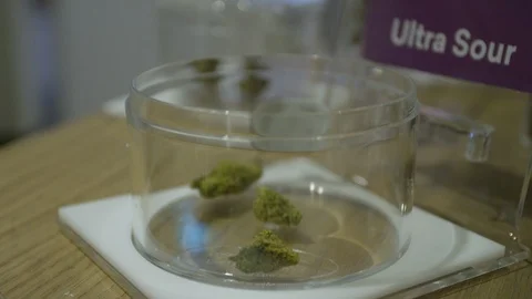 Store clerk putting- Stock Footage 105880980