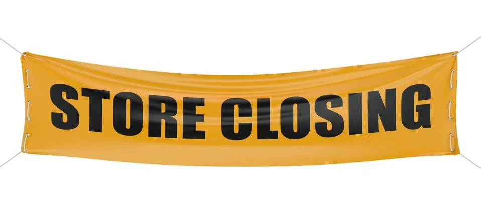 Store closing concept Stockillustratie