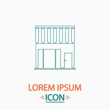 Store computer symbol Stock Illustration