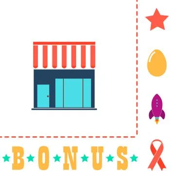 Store computer symbol Stock Illustration