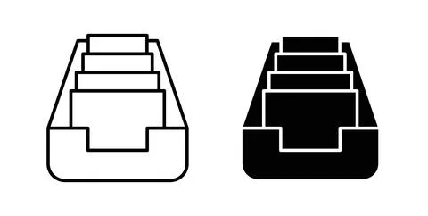 Store files icon symbol. Flat Vector illustration Illustration
