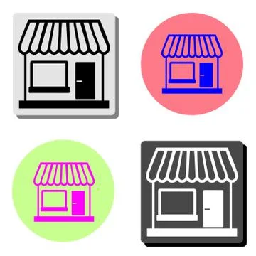 Store. flat vector icon Stock Illustration