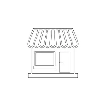 Store. flat vector icon Stock Illustration