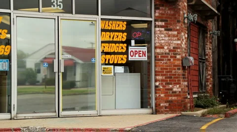 Store Front open for business 動画素材 3678989