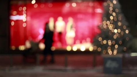 Store front window display Stock Footage 78771485