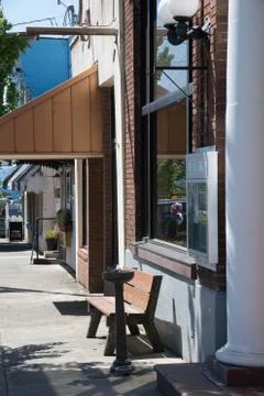 Store fronts in small Town Stock Photos