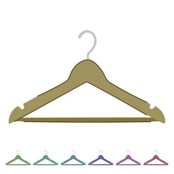 Store hanger clothes vector cartoon graphic 库存插图
