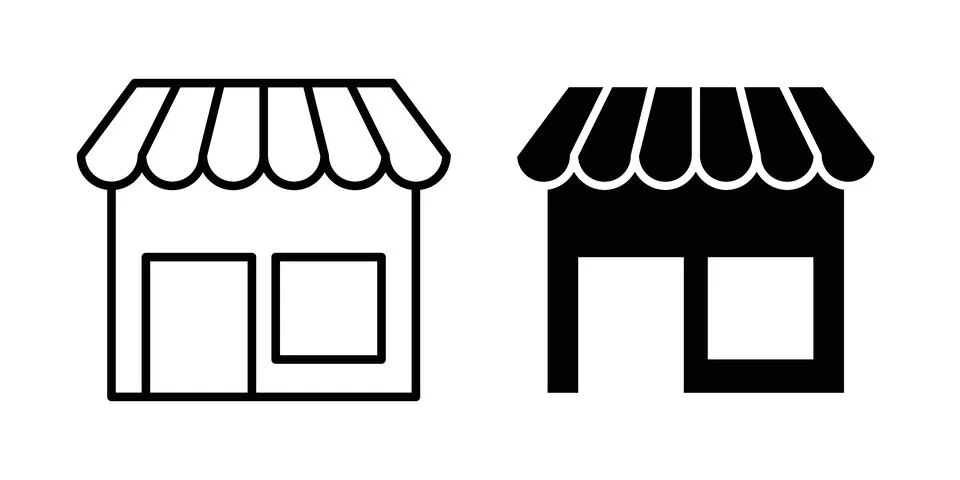 Store icon concept. best for web design Stock Illustration