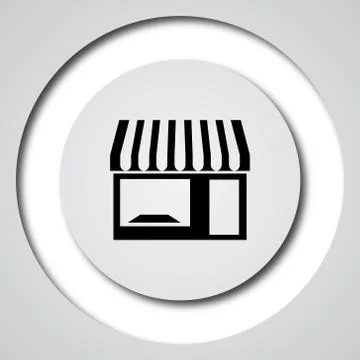 Store icon. Internet button on white background.. Stock Illustration