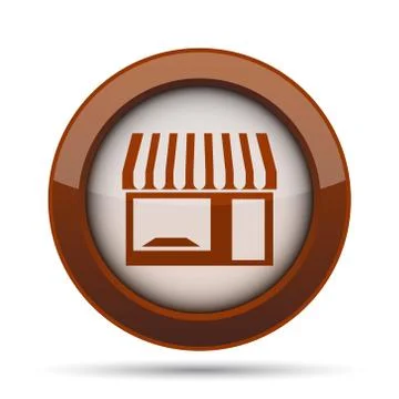 Store icon. Internet button on white background. . Stock Illustration