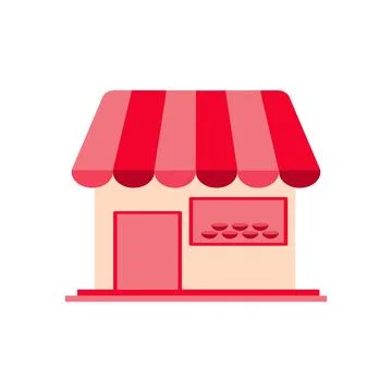 Store icon isolated on white background for your web and mobile app design, Stock Illustration